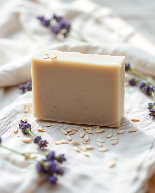 Lavender and Oat handmade soap bar
